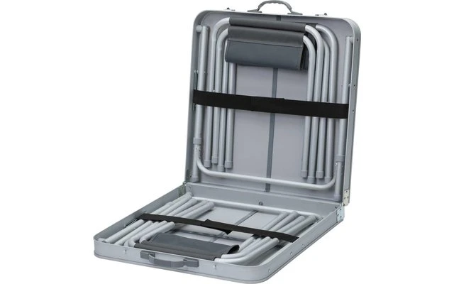 Berger Solo + 4 Hocker Picknicktisch 60 X 120 Cm 4 Berger Solo + 4 Hocker Picknicktisch 60 X 120 Cm – Bild 2