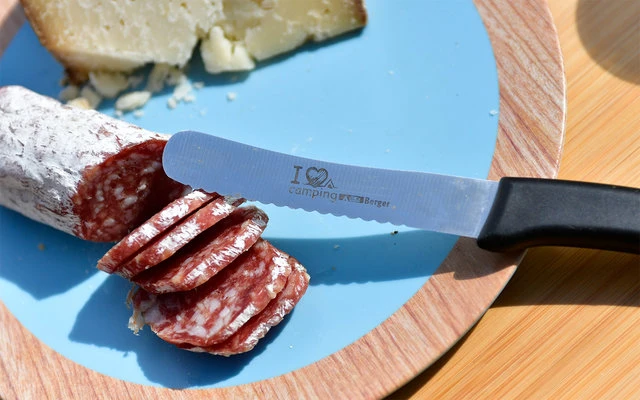 Berger Frühstücksmesser I Love Camping Schwarz 3 Berger Frühstücksmesser I Love Camping Schwarz
